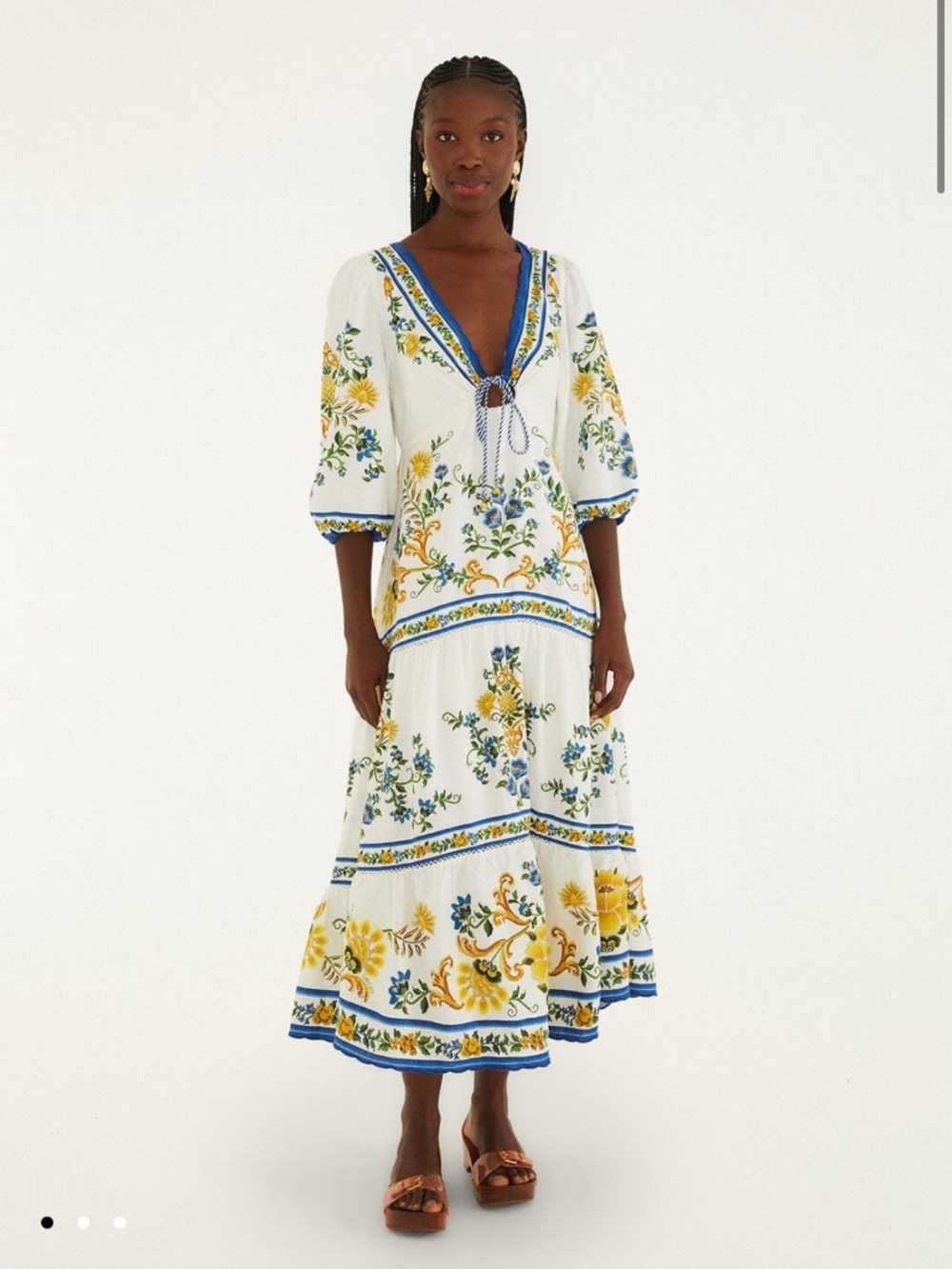 Farm Rio Floral Tapistry Dress